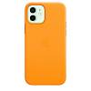 Фото — Чехол для смартфона Apple MagSafe для iPhone 12/12 Pro, кожа, «золотой апельсин»